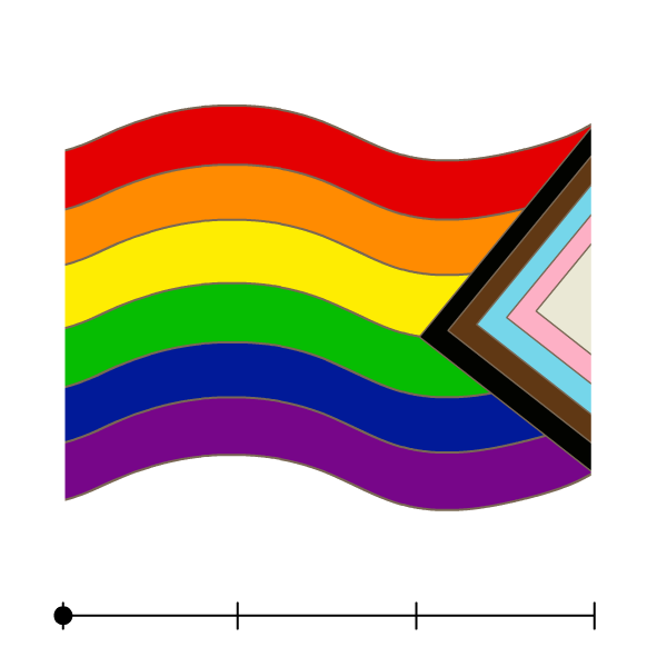 丹尼尔·类星体LGBT彩虹旗